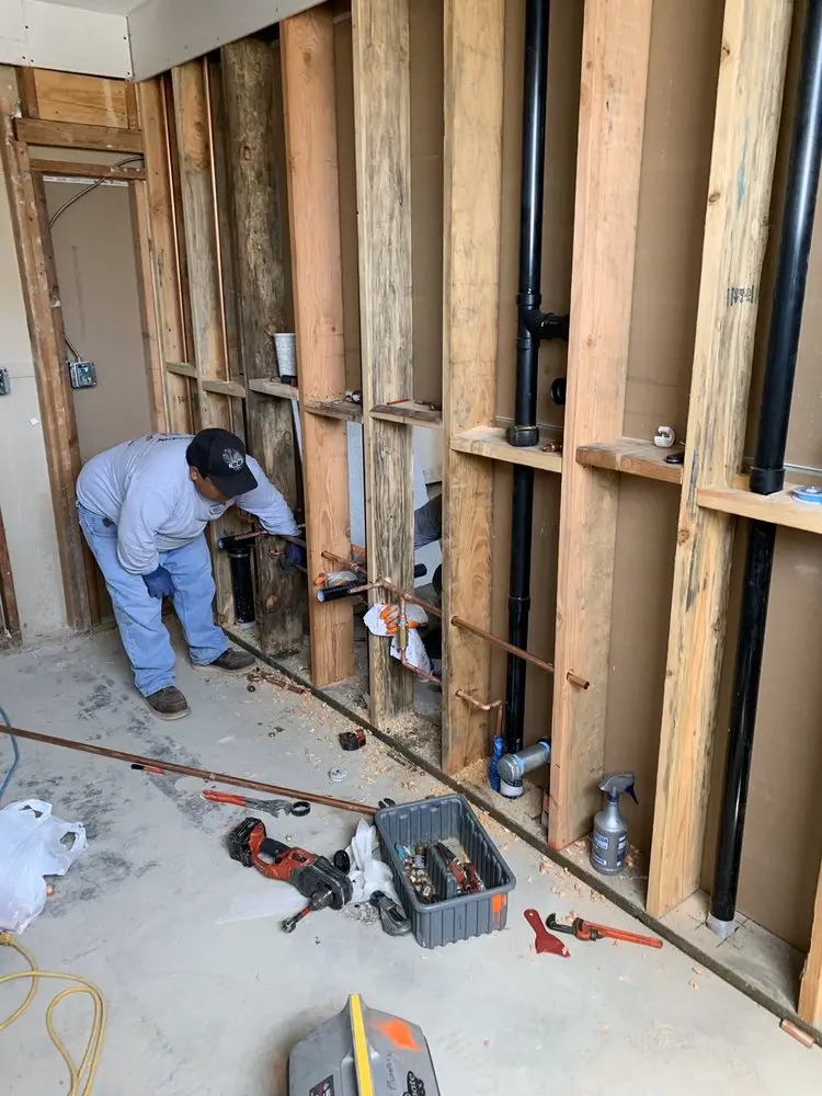 Commercial rough-in plumbing for Water Heater Replacement in Hembree Hills